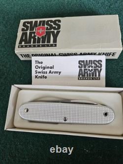 Silver Victorinox Aluminum Scale Pocket Knife