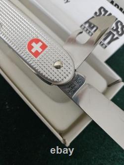 Silver Victorinox Aluminum Scale Pocket Knife