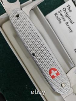 Silver Victorinox Aluminum Scale Pocket Knife