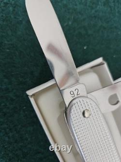 Silver Victorinox Aluminum Scale Pocket Knife