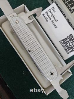 Silver Victorinox Aluminum Scale Pocket Knife