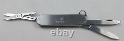 Stainless VICTORINOX ROLEX Ensign Swiss Army Pocket Knife withScissors