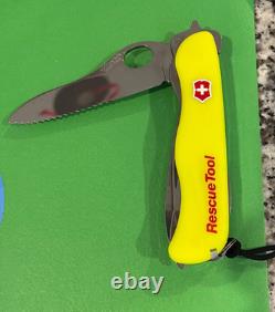 StayGlow Victorinox RescueTool 111mm Swiss Army Knife with Case TSA Auction
