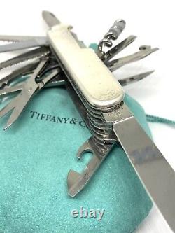 Sterling Silver Tiffany & Co. SwissChamp Swiss Army Knife Pouch Box