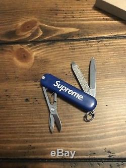 Supreme Box Logo Swiss Army Knife RARE from 2009 BLUE
