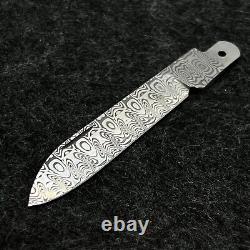 Swedish Damascus Powder Steel Replace Blade for 84mm Victorinox Swiss Army Knife