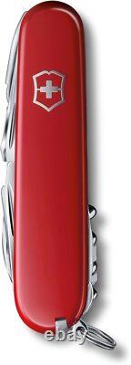 Swiss Army Knife, 33 Functions, Large Blade, Screwdriver, Chisel, Pliers Red