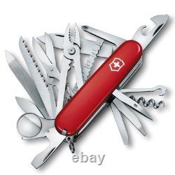 Swiss Army Knife 33 Functions Pocket with Large Blade Red Victorinox Champ
