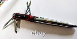 Swiss Army Knife & Ball Point Pen Light VTG Wagner Of Switzerland Black Ink Rare
