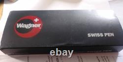 Swiss Army Knife & Ball Point Pen Light VTG Wagner Of Switzerland Black Ink Rare