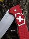 Swiss Army Knife Hunter Pro Clip & Lanyard, Red Alox, Victorinox, 0.9415.20 NIB