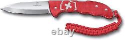 Swiss Army Knife Hunter Pro Clip & Lanyard, Red Alox, Victorinox, 0.9415.20 NIB