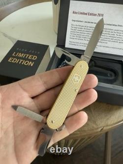 Swiss Army Knife L. E. Champagne Gold Cadet Alox Victorinox 0.2601. L19 New In Box