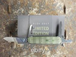 Swiss Army Knife, L. E. Olive Green Cadet Alox Victorinox 0.2601. L17 New In Box