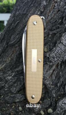 Swiss Army Knife LE Champagne Gold Pioneer Alox Victorinox 0.8201. L19 New In Box