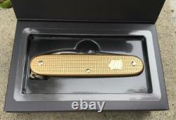 Swiss Army Knife LE Champagne Gold Pioneer Alox Victorinox 0.8201. L19 New In Box