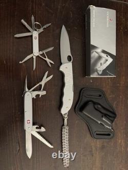 Swiss Army Knife Lot Pro Hunter Alox With Conceal Carrier Mini Champ Farmer X New