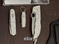Swiss Army Knife Lot Pro Hunter Alox With Conceal Carrier Mini Champ Farmer X New