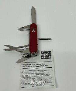 Swiss Army Knife Officier Suisse with leather sheath Victorinox Vintage