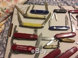 Swiss Army Knife Rough Rider Boy Scouts Coca Cola NY Phone Lot 24 Knives Rare