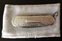 Swiss Army Knife Sterling Silver Barleycorn Victorinox 53049, Engraved Free, NIB