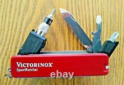 Swiss Army Knife VICTORINOX SPORT RATCHET 53917 Nice used Discontinued multitool