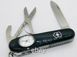 Swiss Army Knife Victorinox BLACK Time Keeper Roman numerals OVP NEW