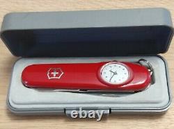 Swiss Army Knife Victorinox RED Time Keeper Roman numerals OVP NEW