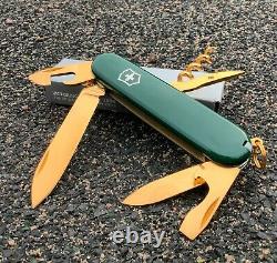 Swiss Army Knife Victorinox Spartan green Gold (custom)