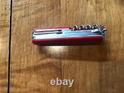 Swiss Army Knife Victorinox Yeoman Red With Boy Scout Emblem Very Rare