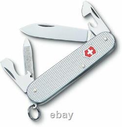 Swiss Army Knives Cadet Alox Ribbed by Victorinox Swiss Army, Silver Alox