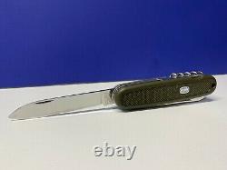 Swiss Army MAUSER Pocket Knife German Military OLIVE 5-Blade VICTORINOX RARE