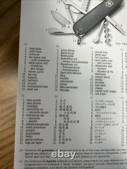 Swiss Army Original Knife, Red, 15 FunctionsVictorinox, Purchased In SWITZERLAND