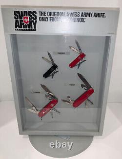 Swiss Army Tabletop Store Display with 8 Knives. Sweet Piece