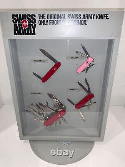 Swiss Army Tabletop Store Display with 8 Knives. Sweet Piece