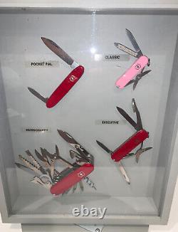 Swiss Army Tabletop Store Display with 8 Knives. Sweet Piece