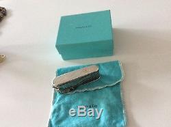 Swiss Army Tiffany &Co Sterling 925 &18k 750 Multi Purpose Pocket Knife Box Bag