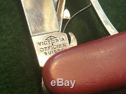 Swiss Army Victoria 1960s Champion B Knife With Bail & Long File Victorinox SAK