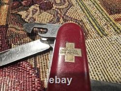 Swiss Army Victorinox Officier Suisse Switzerland National Ski Patrol Knife Rare