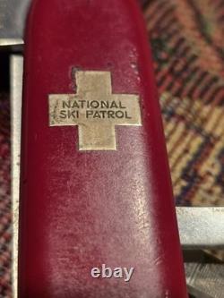 Swiss Army Victorinox Officier Suisse Switzerland National Ski Patrol Knife Rare