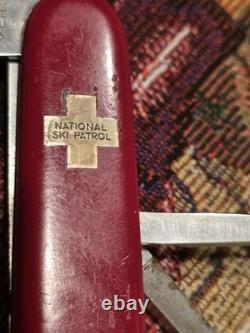 Swiss Army Victorinox Officier Suisse Switzerland National Ski Patrol Knife Rare