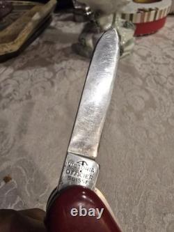 Swiss Army Victorinox Officier Suisse Switzerland National Ski Patrol Knife Rare