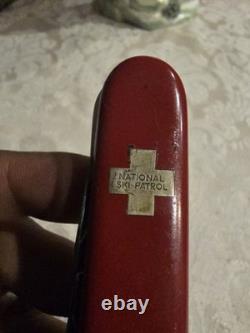 Swiss Army Victorinox Officier Suisse Switzerland National Ski Patrol Knife Rare
