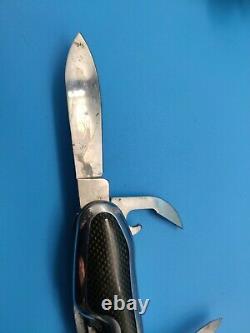 Swiss Army Wenger Discontinued Jorg Hysek Knife Luxury Used Damaged Carbon Fibre