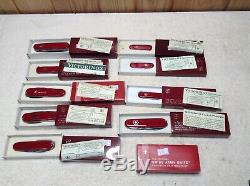 Swiss Army knife victorinox brand new 10 knive lot