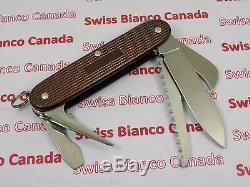 Swiss Bianco Exclusive Victorinox Harvester Brown Alox Swiss Army Knife