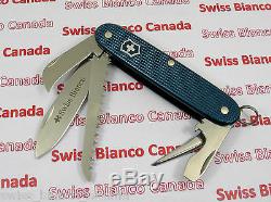 Swiss Bianco Exclusive Victorinox Harvester Teal Blue Alox Swiss Army Knife