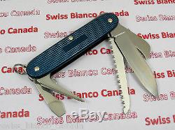 Swiss Bianco Exclusive Victorinox Harvester Teal Blue Alox Swiss Army Knife
