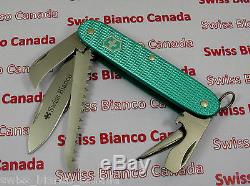 Swiss Bianco Exclusive Victorinox Harvester Turquoise Alox Swiss Army Knife