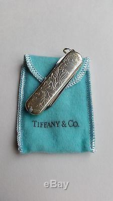 Tiffany & Co. Silver & 18k Gold Victorinox Swiss Army Knife 925/750